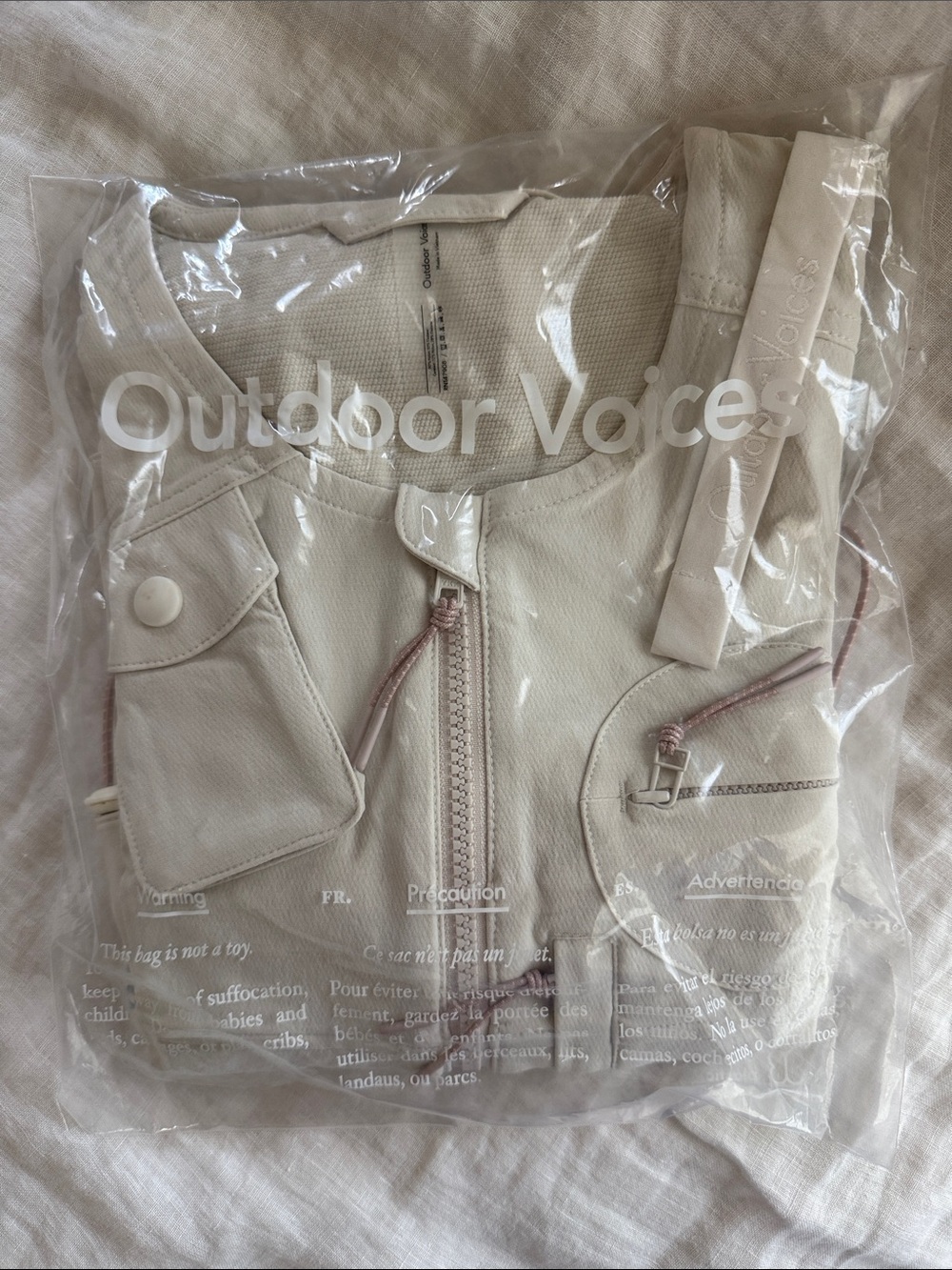 NWT Outdoor Voices Rectrek Vest in Bone